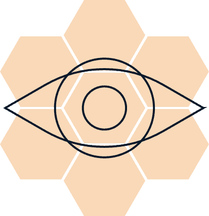 A detailed view of a modern hexagonal pattern with interconnected lines and shapes, showcasing a contemporary geometric style suitable for digital or print backgrounds.